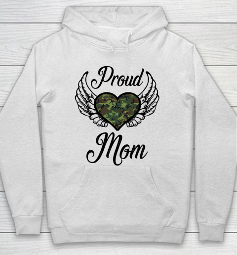 Mother's Day Funny Gift Ideas Apparel  Proud Military Mom Proud Army Mom presents military mom gift Hoodie