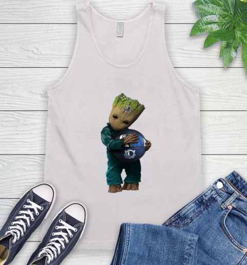 NBA Groot Guardians Of The Galaxy Basketball Sports Dallas Mavericks Tank Top