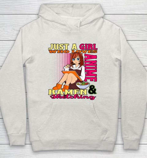 Just A Girl Who Loves Anime Ramen Sketching Teen Merchandise