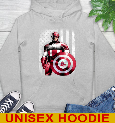 Boston Red Sox MLB Baseball Captain America Marvel Avengers American Flag Shirt Hoodie 6