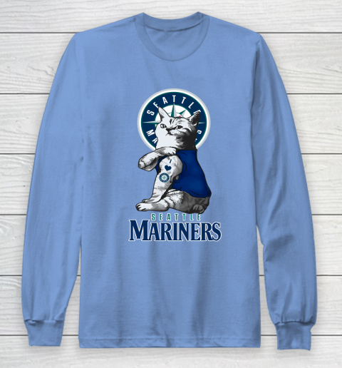 MLB Baseball My Cat Loves Seattle Mariners Long Sleeve T-Shirt 8