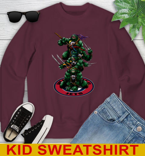 NHL Hockey Winnipeg Jets Teenage Mutant Ninja Turtles Shirt Youth Sweatshirt 5