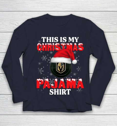 Vegas Golden Knights This Is My Christmas Pajama Shirt NHL Youth Long Sleeve 2