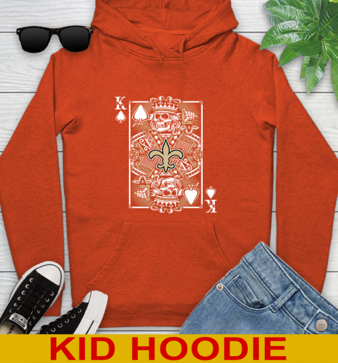 New Orleans Saints NFL Football The King Of Spades Death Cards Shirt Youth Hoodie 4