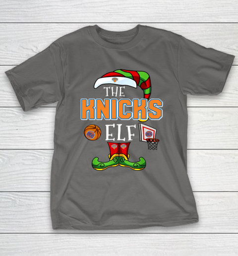 New York Knicks Christmas ELF Funny NBA T-Shirt 8