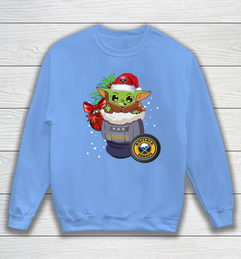 Buffalo Sabres Christmas Baby Yoda Star Wars Funny Happy NHL Sweatshirt 9