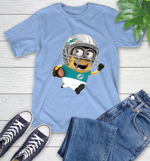 NFL Miami Dolphins Minions Disney Football Sports T-Shirt 11