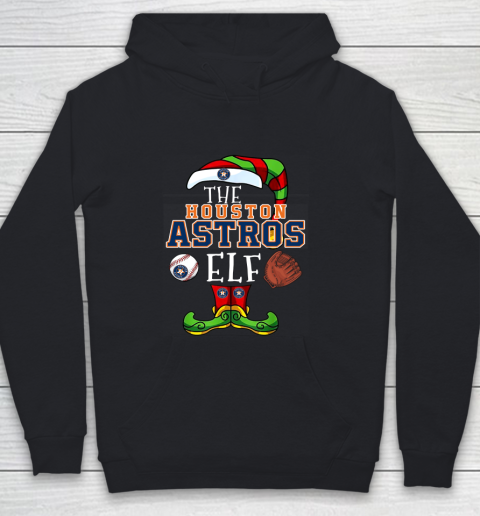 Houston Astros Christmas ELF Funny MLB Youth Hoodie