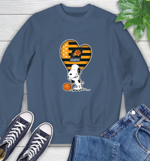 Phoenix Suns NBA Basketball The Peanuts Movie Adorable Snoopy Sweatshirt 7