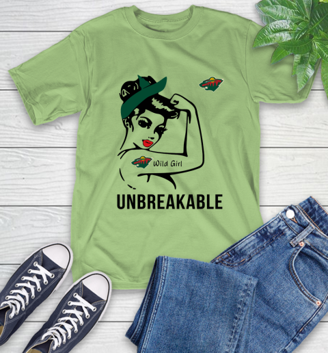 NHL Minnesota Wild Girl Unbreakable Hockey Sports T-Shirt 10 NHL Minnesota Wild Girl Unbreakable Hockey Sports T-Shirt - Image 10