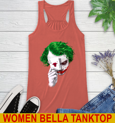 Chicago Bulls NBA Basketball Joker Card Shirt Racerback Tank 4 Chicago Bulls NBA Basketball Joker Card Shirt Racerback Tank - Image 4