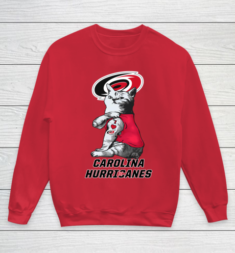 NHL My Cat Loves Carolina Hurricanes Hockey Youth Sweatshirt 7