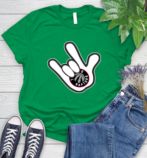 Toronto Raptors NBA Basketball Mickey Rock Hand Disney Women's T-Shirt 6