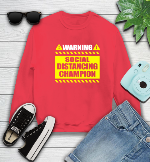 Coronavirus Shirt  Warning Social Distancing Champion 35
