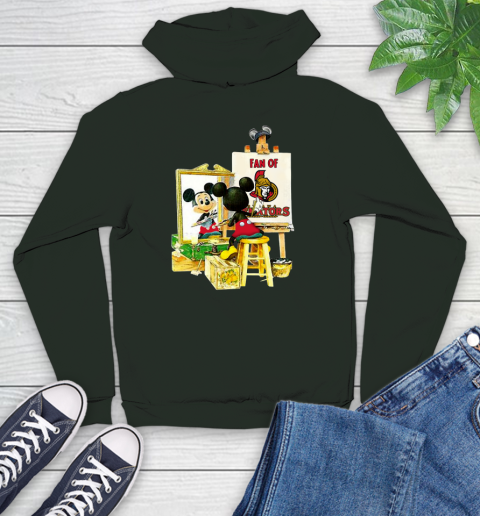 NHL Hockey Ottawa Senators Mickey Drawing Shirt 134