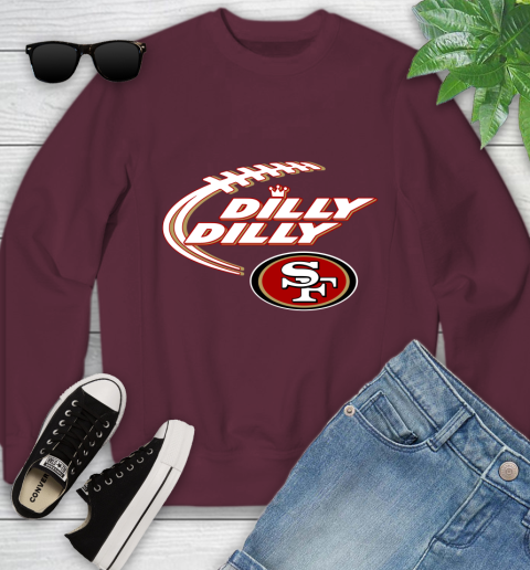 NFL San Francisco 49ers Dilly Dilly Football Sports Youth Sweatshirt 5