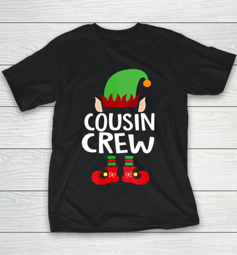 Cousin Crew ELF T Shirt Gift Family Matching Christmas Ugly Youth T-Shirt