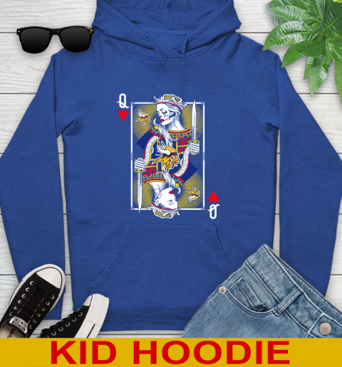 NFL Football Minnesota Vikings The Queen Of Hearts Card Shirt Youth Hoodie 10