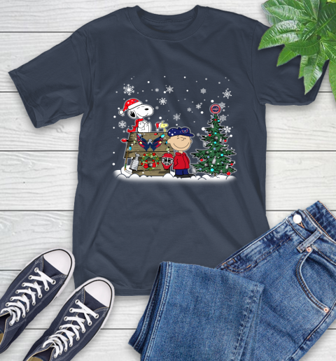 NHL Washington Capitals Snoopy Charlie Brown Woodstock Christmas Stanley Cup Hockey T-Shirt 3