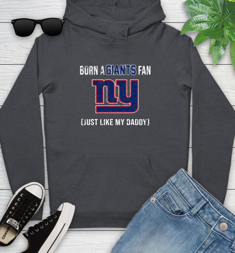 NFL New York Giants Football Loyal Fan Just Like My Daddy Shirt Youth Hoodie - Image 9