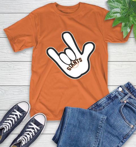 San Francisco Giants MLB Baseball Mickey Rock Hand Disney T-Shirt 5