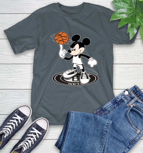 NBA Basketball Brooklyn Nets Cheerful Mickey Disney Shirt T-Shirt 7