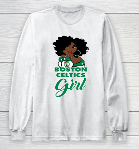 Boston Celtics Girl NBA Long Sleeve T-Shirt 2