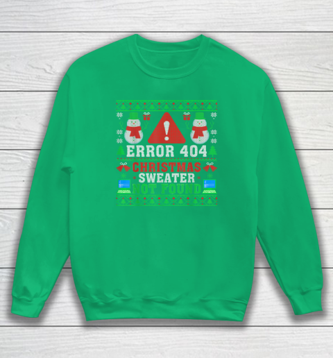 Computer Error 404 Ugly Christmas Sweater Not's Found Xmas Sweatshirt 4
