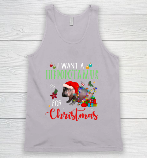 I Want A Hippopotamus For Christmas Hippo Fiona Tank Top 3