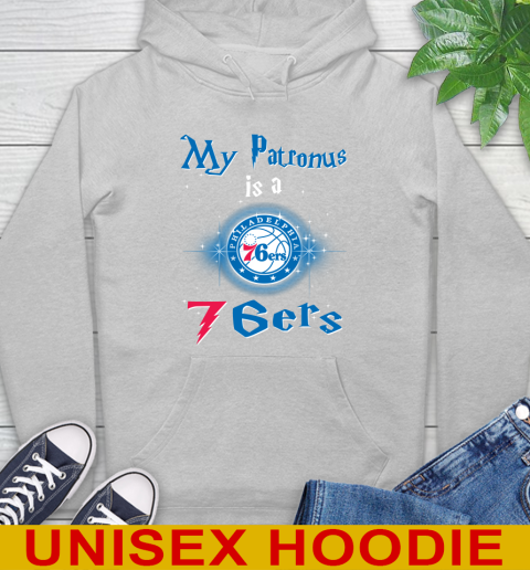 NBA Basketball Harry Potter My Patronus Is A Philadelphia 76ers Hoodie 6