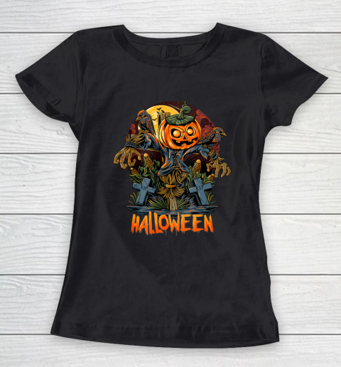 Pumpkin Man Character for Halloween Women's T-Shirt