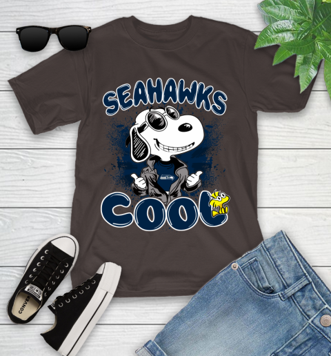 NFL Football Seattle Seahawks Cool Snoopy Shirt Youth T-Shirt 6