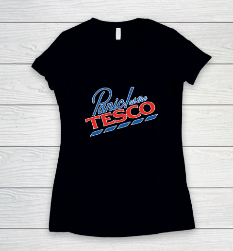 Panic at The Tesco Women's V-Neck T-Shirt