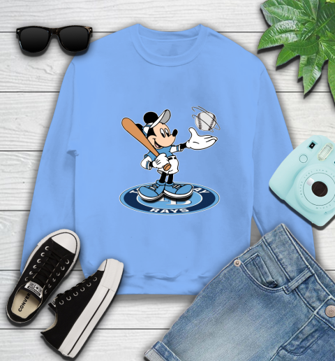 MLB Baseball Tampa Bay Rays Cheerful Mickey Disney Shirt Sweatshirt 11