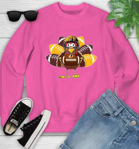 Washington Redskins Turkey Thanksgiving Day Youth Sweatshirt 7