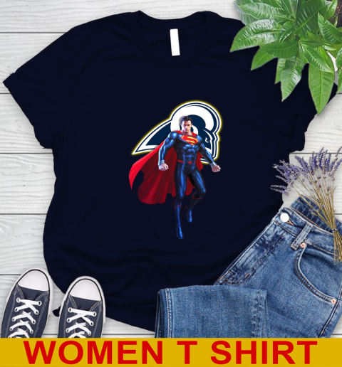 NFL Superman DC Sports Football Los Angeles Rams Women's T-Shirt 3