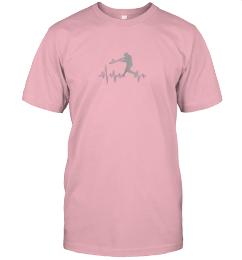 ap3o baseball player heartbeat shirt for baseball fanatics jersey t shirt 60 front pink