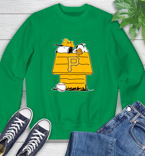 MLB Pittsburgh Pirates Snoopy Woodstock The Peanuts Movie Baseball T Shirt Sweatshirt 6