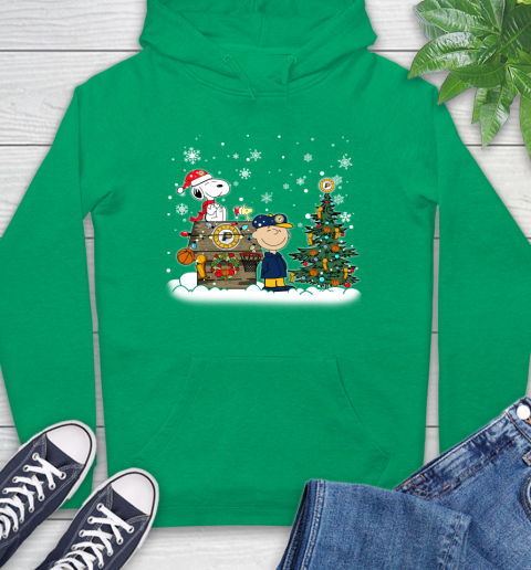Indiana Pacers NBA Basketball Christmas The Peanuts Movie Snoopy Championship Hoodie 8