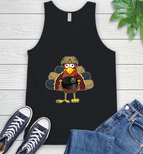 Vegas Golden Knights Turkey Thanksgiving Day Tank Top 2