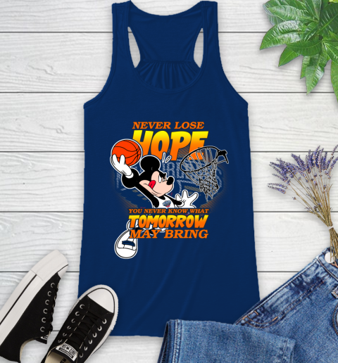 New Orleans Pelicans NBA Basketball Mickey Disney Never Lose Hope Racerback Tank 8
