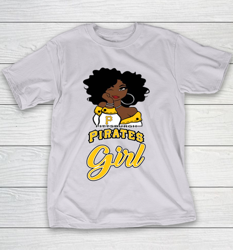Pittsburgh Piratess Girl MLB Youth T-Shirt 5
