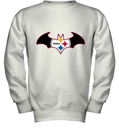 We Are The Pittsburgh Steelers Batman NFL Mashup Youth Sweatshirt