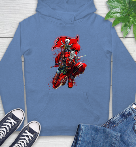 NFL Deadpool Marvel Comics Sports Football Tampa Bay Buccaneers Hoodie 11