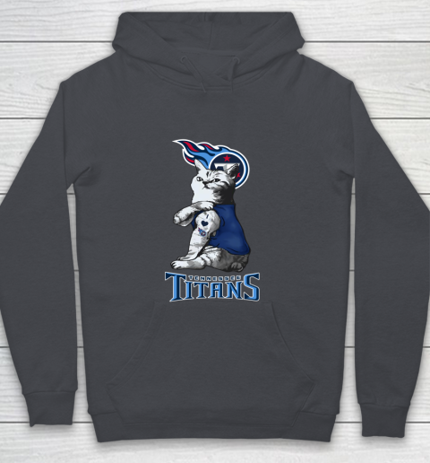 NFL Football My Cat Loves Tennessee Titans Youth Hoodie 6 NFL Football My Cat Loves Tennessee Titans Youth Hoodie - Image 6
