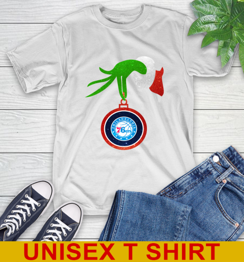 Philadelphia 76ers Grinch Merry Christmas NBA Basketball T-Shirt