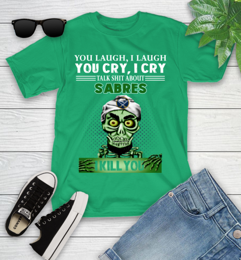 NHL Talk Shit About Buffalo Sabres I Kill You Achmed The Dead Terrorist Jeffrey Dunham Hockey Youth T-Shirt 8