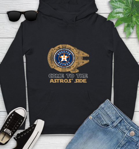 MLB Come To The Houston Astros Side Star Wars Baseball Sports Youth Hoodie