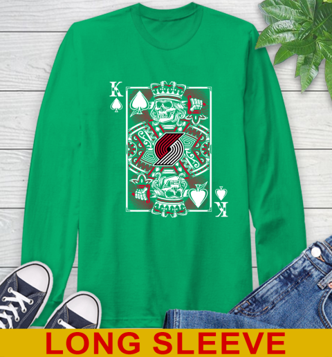 Portland Trail Blazers NBA Basketball The King Of Spades Death Cards Shirt Long Sleeve T-Shirt 8