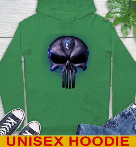Memphis Grizzlies NBA Basketball Punisher Skull Sports Hoodie 8